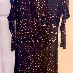 Elegant Black and Pink cheetah print dress by Nine West